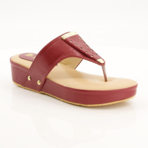 Women Maroon Formal Slippers